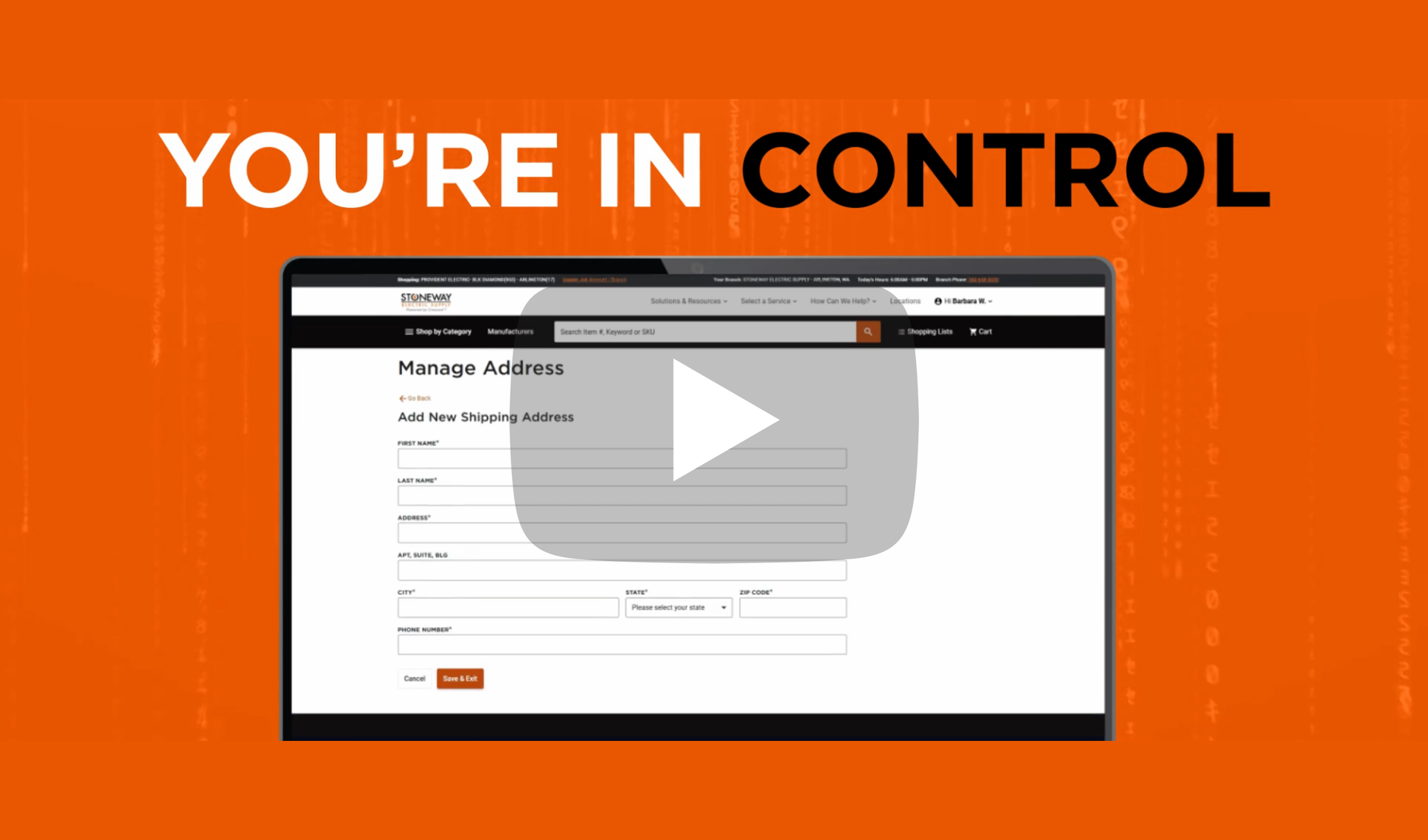 You're In Control