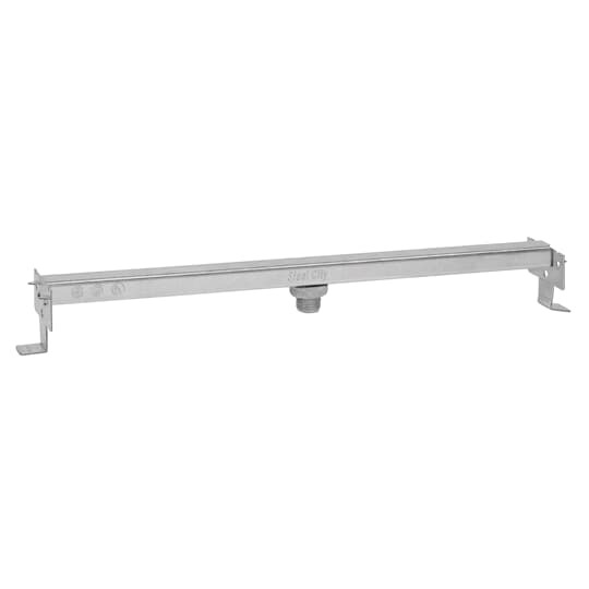 Adjustable bar hanger. Depth 1-3/16 inch. For 3/8 inch, 1/2 inch and 5/8 inch wall board and plaster. Score marks for drywall and plaster depths. Maximum load capacity: 50 pounds (22.7 kilograms). Length: 14-1/2 inches to 26-1/2 inches. Packaged complete with stud.