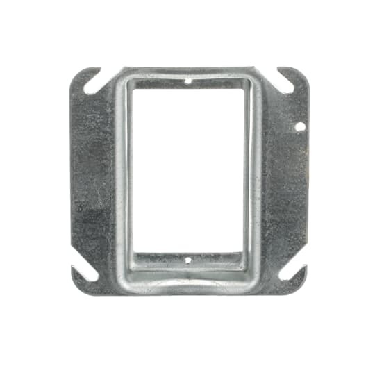 Single Gang Square-Cut Tile Wall Cover, 5.3 Cubic Inches, 4 Inch Square x 3/4 Inch Raised, Pre-Galvanized Steel