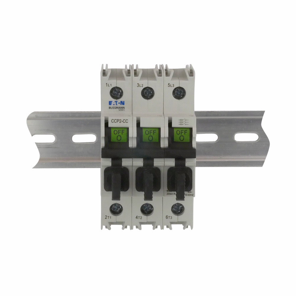 Eaton Bussmann series CCP UL98 fusible disconnect, 600 Vac, 125 Vdc, 30A, UL98 fusible disconnect, Three-pole, 60 Hz, Class CC, 200 - CCP2-3-30CC