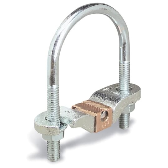 Waterpipe Mallable Iron Ground Clamp for Wire Range 6 - 2, Water Pipe Size 4, 4 1/2 or 5