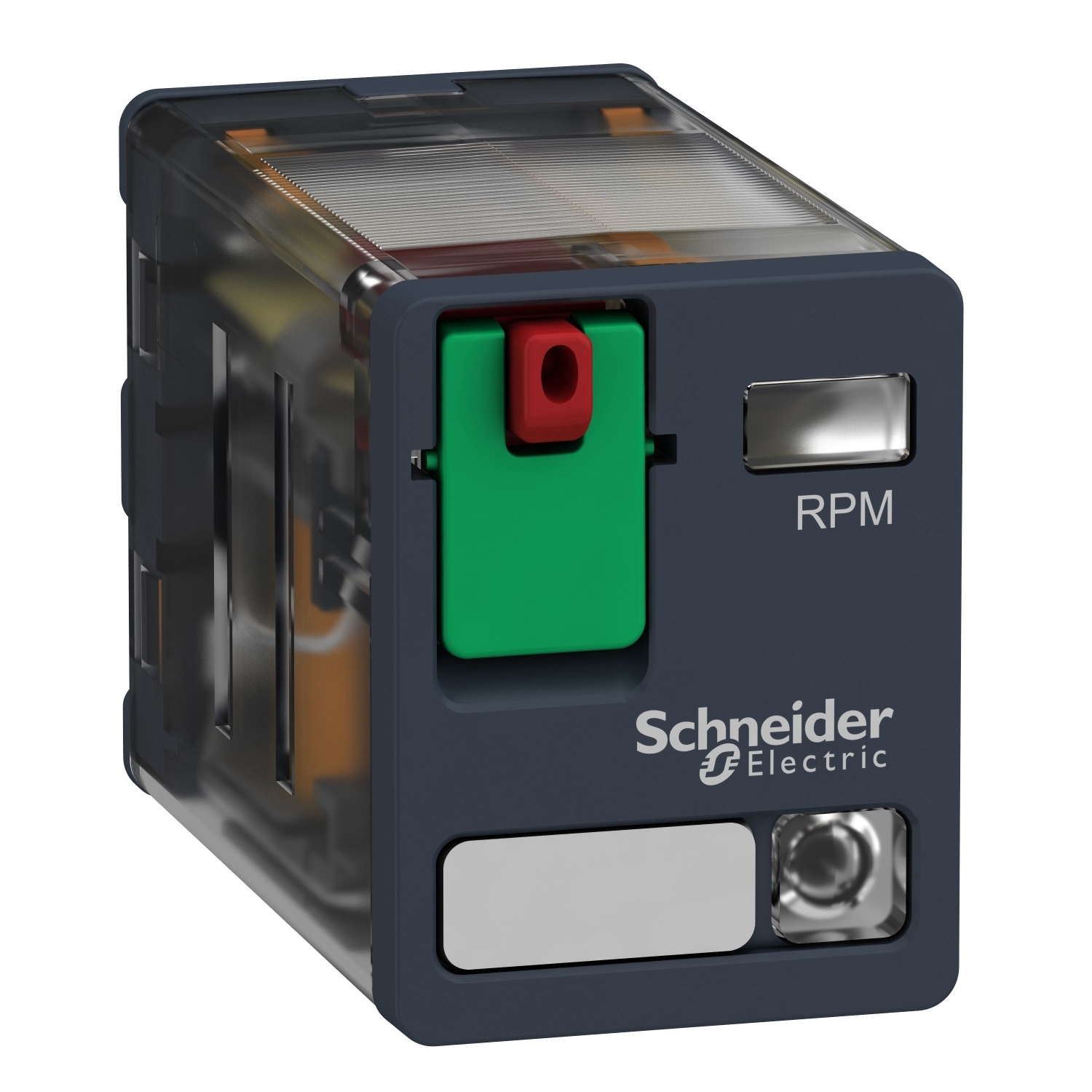 Harmony RPM, power plugin relay, 2 C/O, 120 VAC, 15 A, with LED