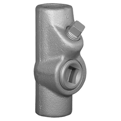 EYS Series 25 PCT Fill Sealing Fitting; 1/2 Inch, Female x Female, Grayloy-Iron, Gray, Triple-Coat (Zinc Electro-Plated, Chromate and Epoxy Powder Coat)