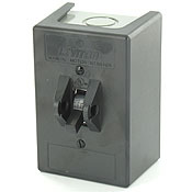 30 Amp, 600 Volt, Toggle Three-Pole AC Motor Starter, Suitable as Motor Disconnect, In Type 1 Thermoplastic Enclosure, Industrial Grade, Grounded, Black