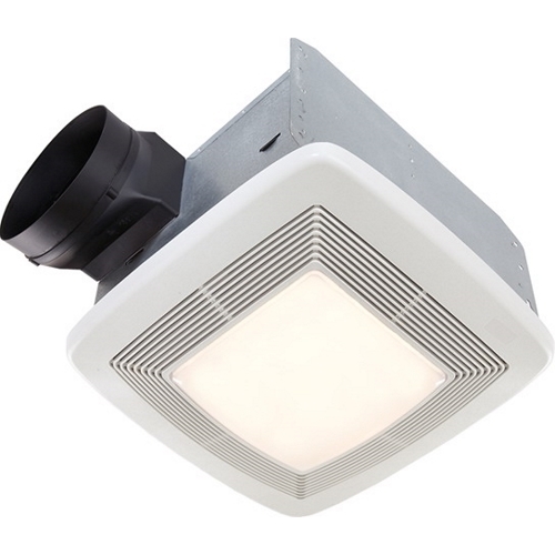 Broan QTXE Series 110 CFM Ventilation Fan/Light, 36W Fluorescent Light, 4W Nightlight, 0.7 Sones; ENERGY STAR Certified