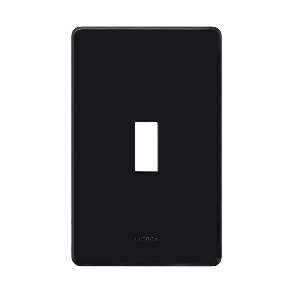 Fassada, Gloss, Single-gang wallplate in black