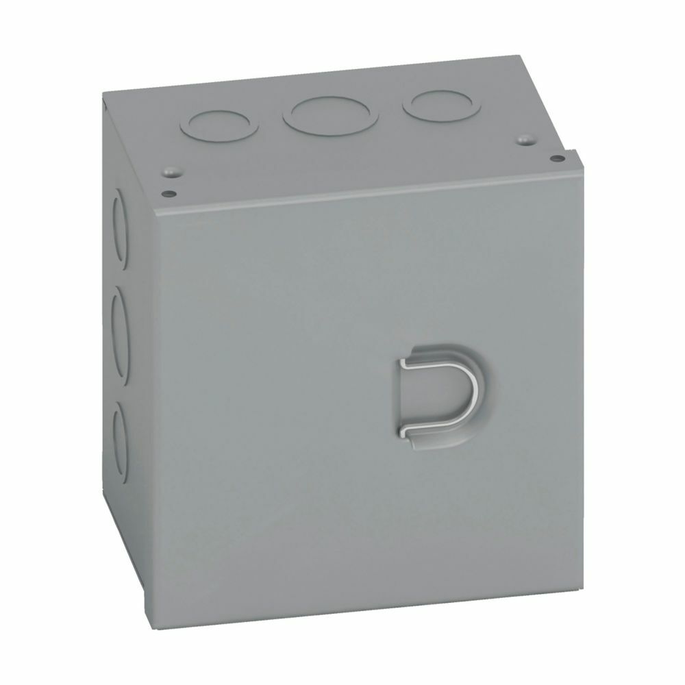 Type 1 junction boxes, 24" height, 6" length, 24" width, NEMA 1, Hinged cover, HC NK enclosure, Surface mounted, Medium single door, No knockout, Thru holes, Carbon steel