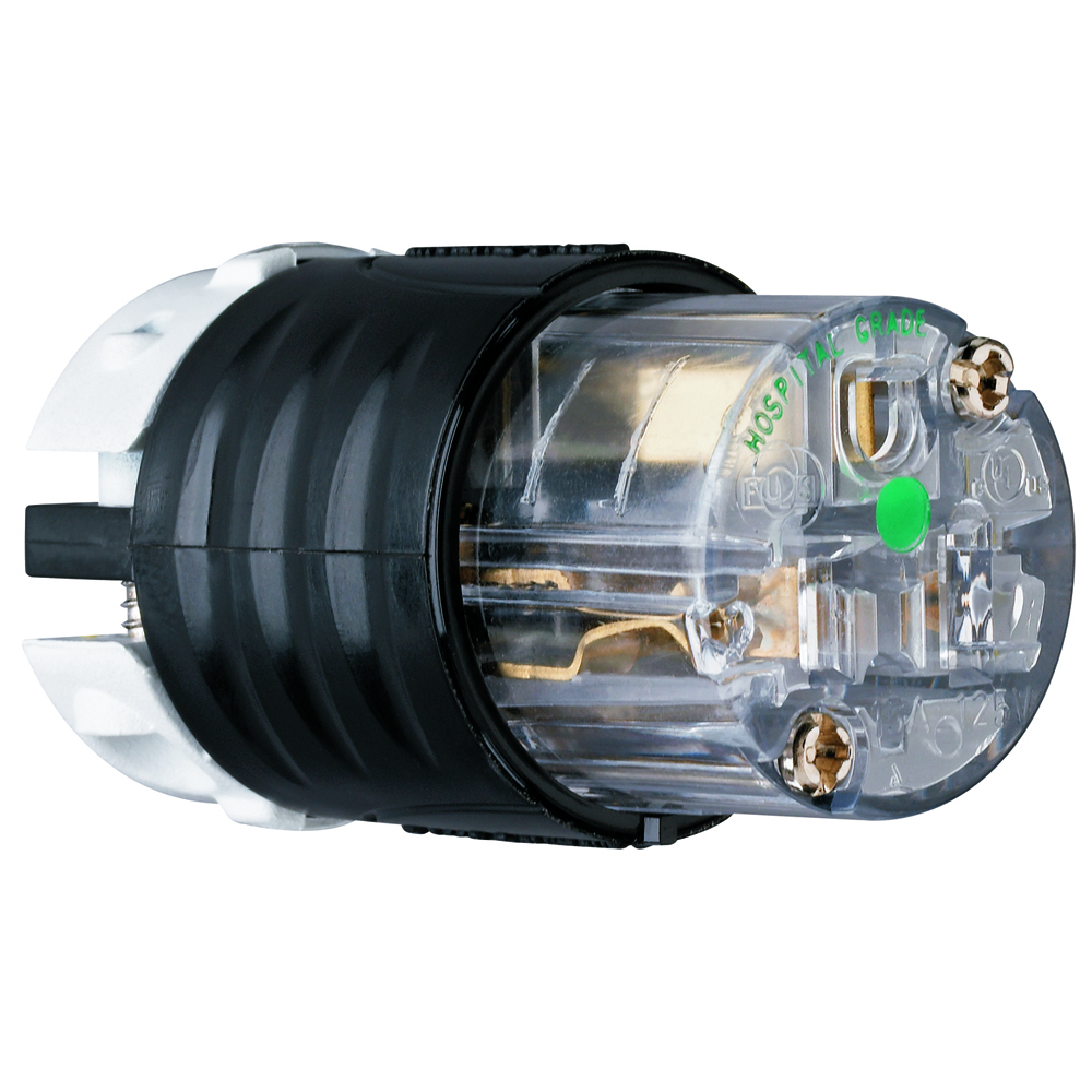 Straight Blade Connector 2pole 3wire 15amp 125volt Hospital Grade