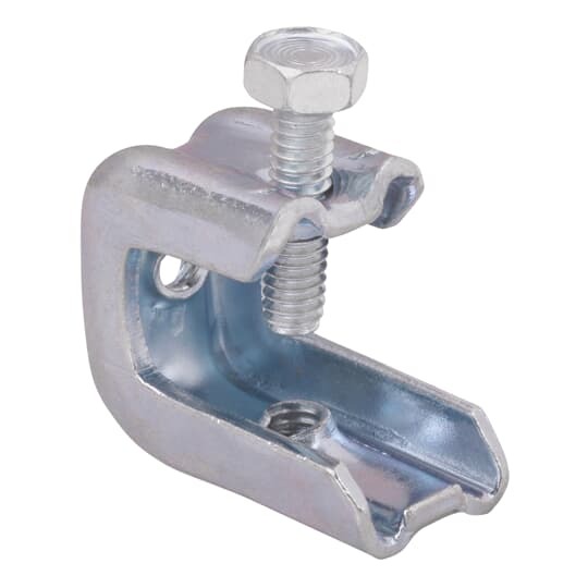 Clamp, Beam, Length 2-1/8 Inches, Height 2-1/16 Inches, Jaw Opening 5/8 Inches, 3/8 Inch, 16 Threaded Opening, Malleable Iron