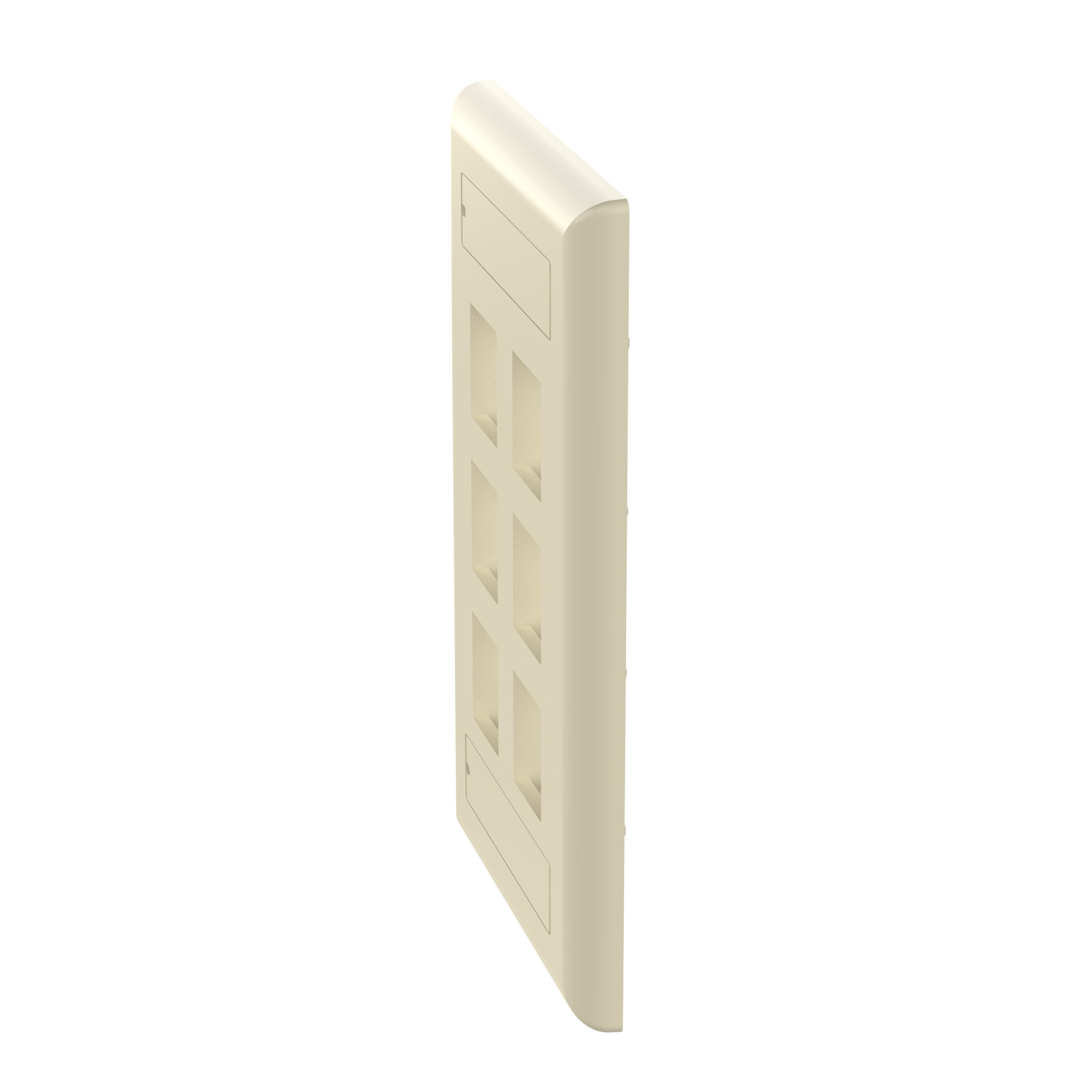 NK 6-port, single gang, flush mount vert