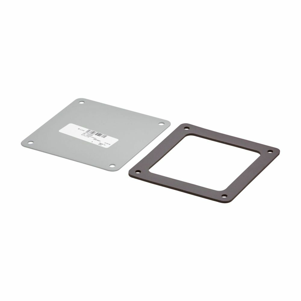 Eaton B-Line series closure plate, Closure plate, NEMA 12 rated, Steel, 6" X 6"