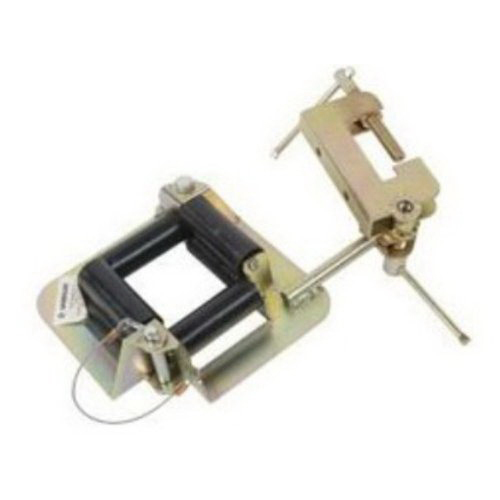 Six nylon rollers provide smooth movement of cable and prevent cable damage.  Pull pin makes opening and closing to insert and remove cables a simple one step operation.     Adjustment clamp allows it to be swivel and/or rotated into any position.  Heavy duty 12 gauge cold rolled steel construction for durability and zinc dichromate finish prevents corrosion.     Up to 20 network cables can be pulled at one time.  Easily attaches to wooden framing members using a lag bolt and the hole in the mounting bracket of the CR25.  May also be used with coax, NM, small size THHN, and similar cables.
