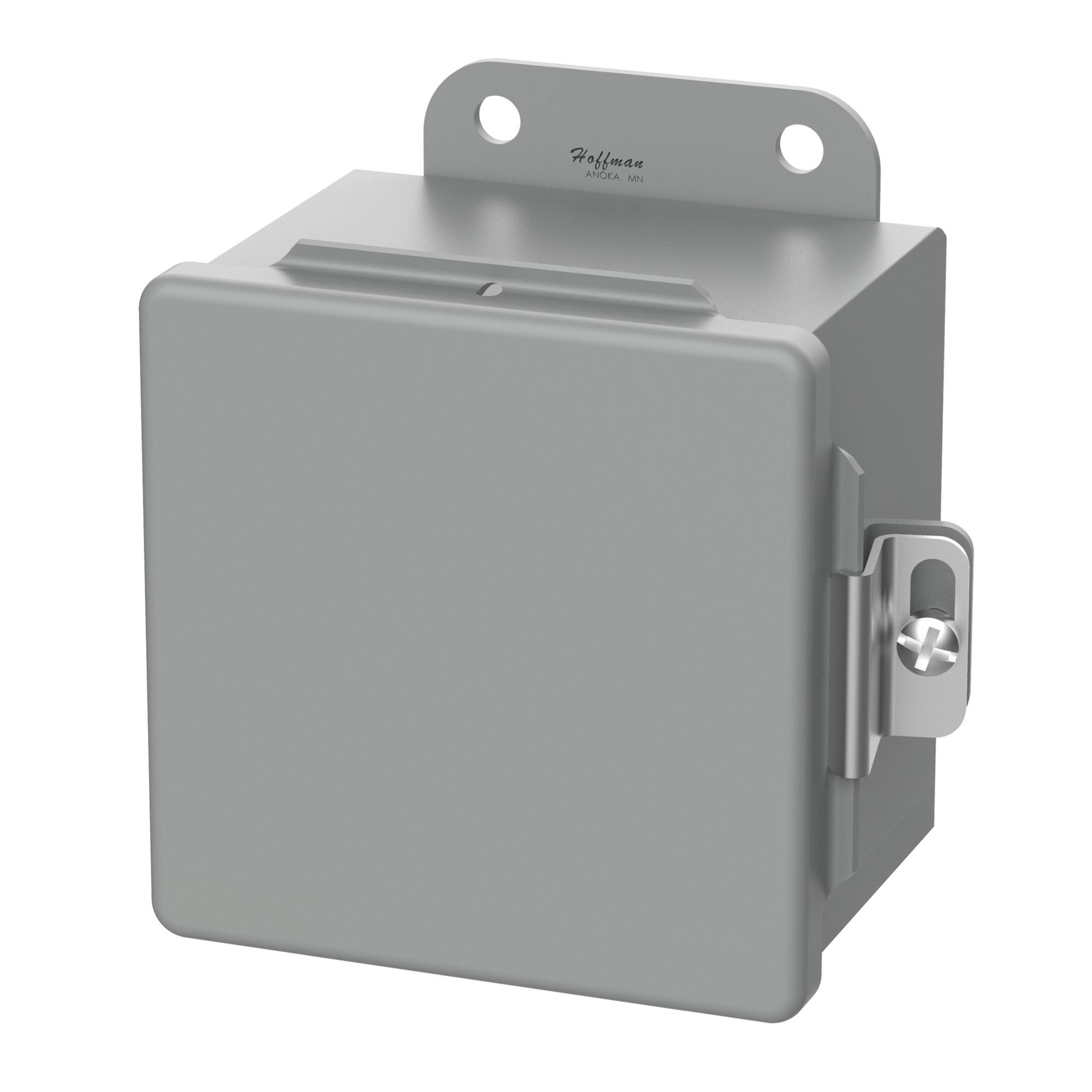 Continuous Hinge Enclosure Clamps CH Type 12, 8x6x6, Gray, Mild Steel