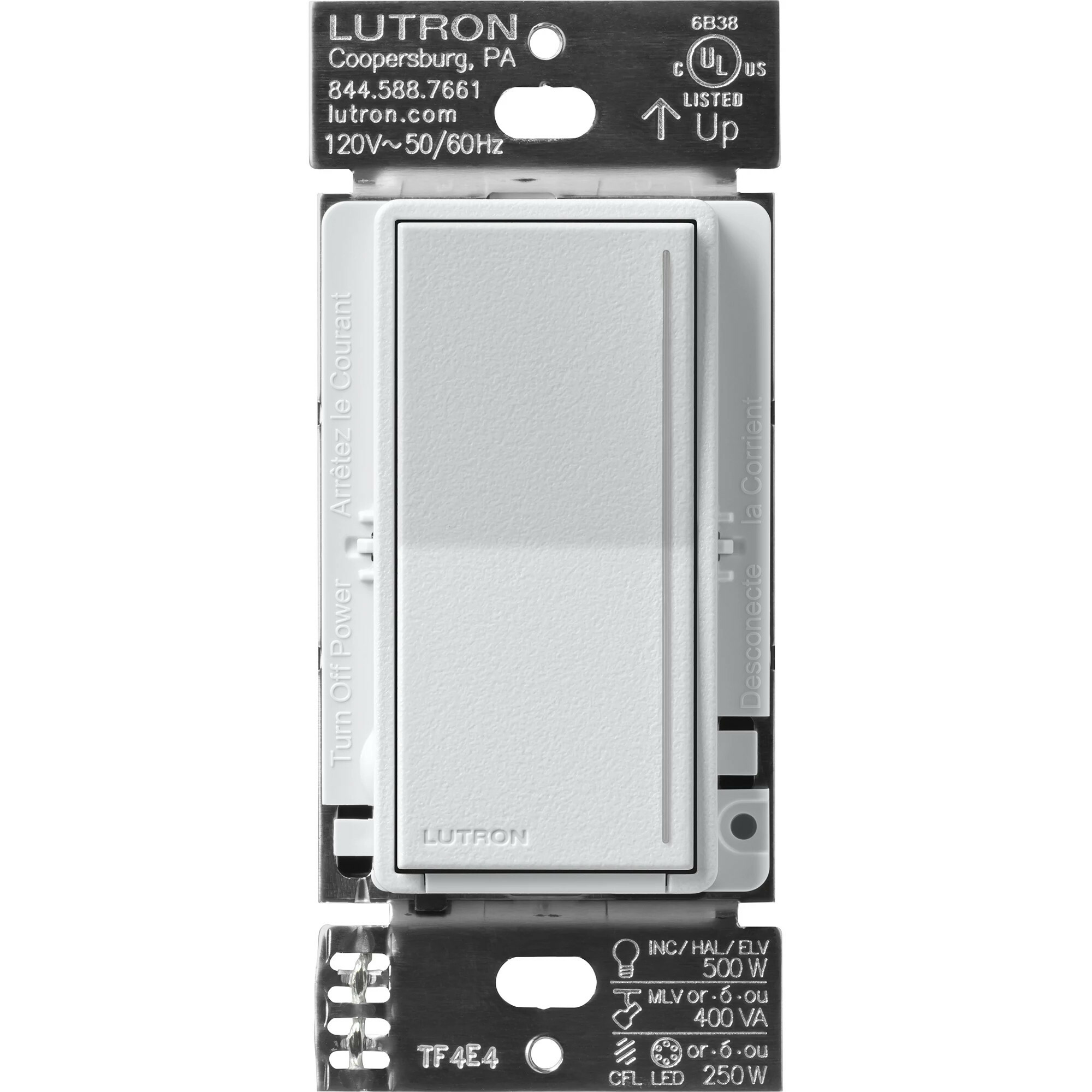 Lutron Sunnata PRO LED+ Touch Dimmer Switch with Phase Selectable Dimming for LED, MLV, ELV, and Incandescent/Halogen lighting, Mist