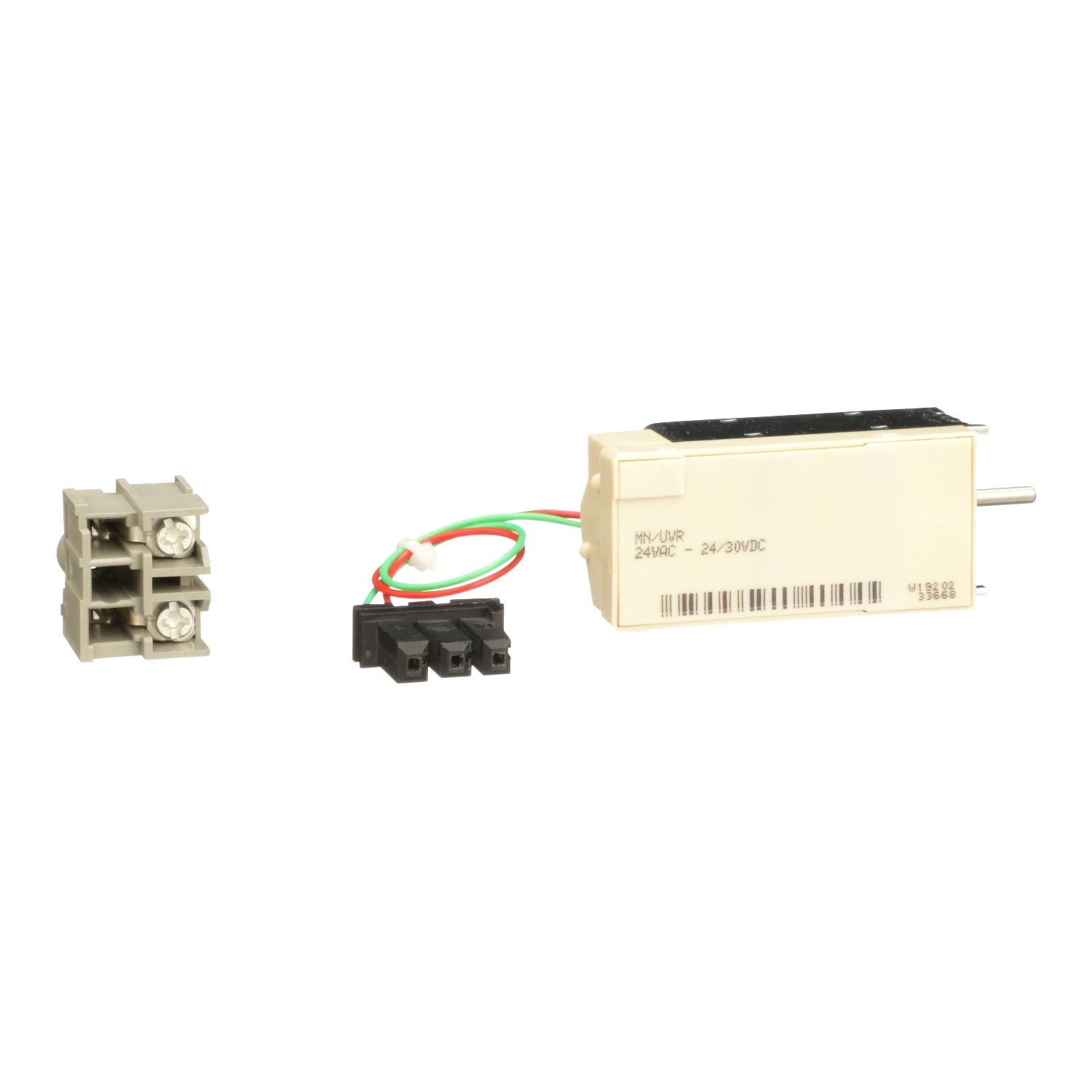Circuit breaker accessory, PowerPacT M/P/R, undervoltage trip, 24VAC, 30VDC