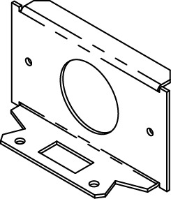 RFB6 1.59 DIA. SINGLE REC PLATE