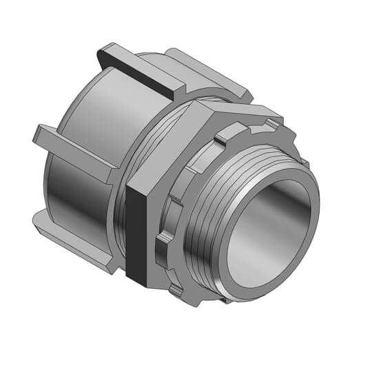 3/4 Inch Aluminum Liquidtight Connector, Non-insulated