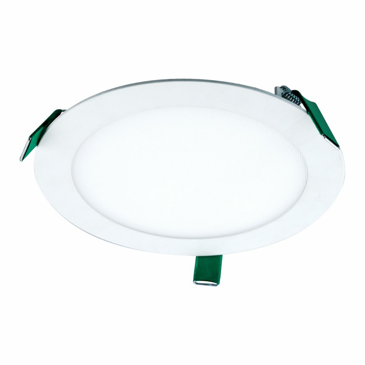 8-Inch LED lens downlight,2400 lumens,5000K,120/277V,Matte White Flange