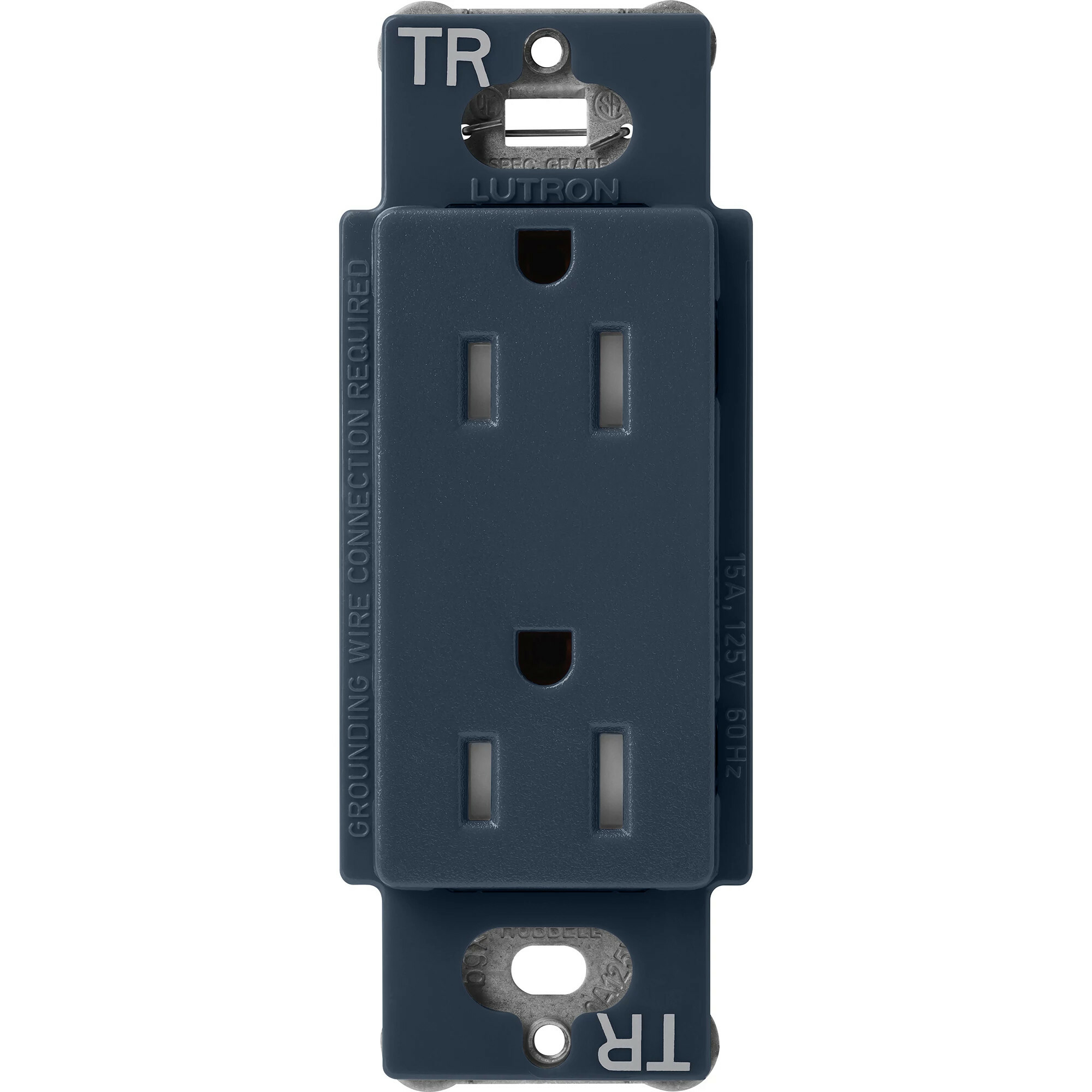 Lutron Claro Tamper-Resistant Duplex Receptacle, 15 Amp, Deep Sea