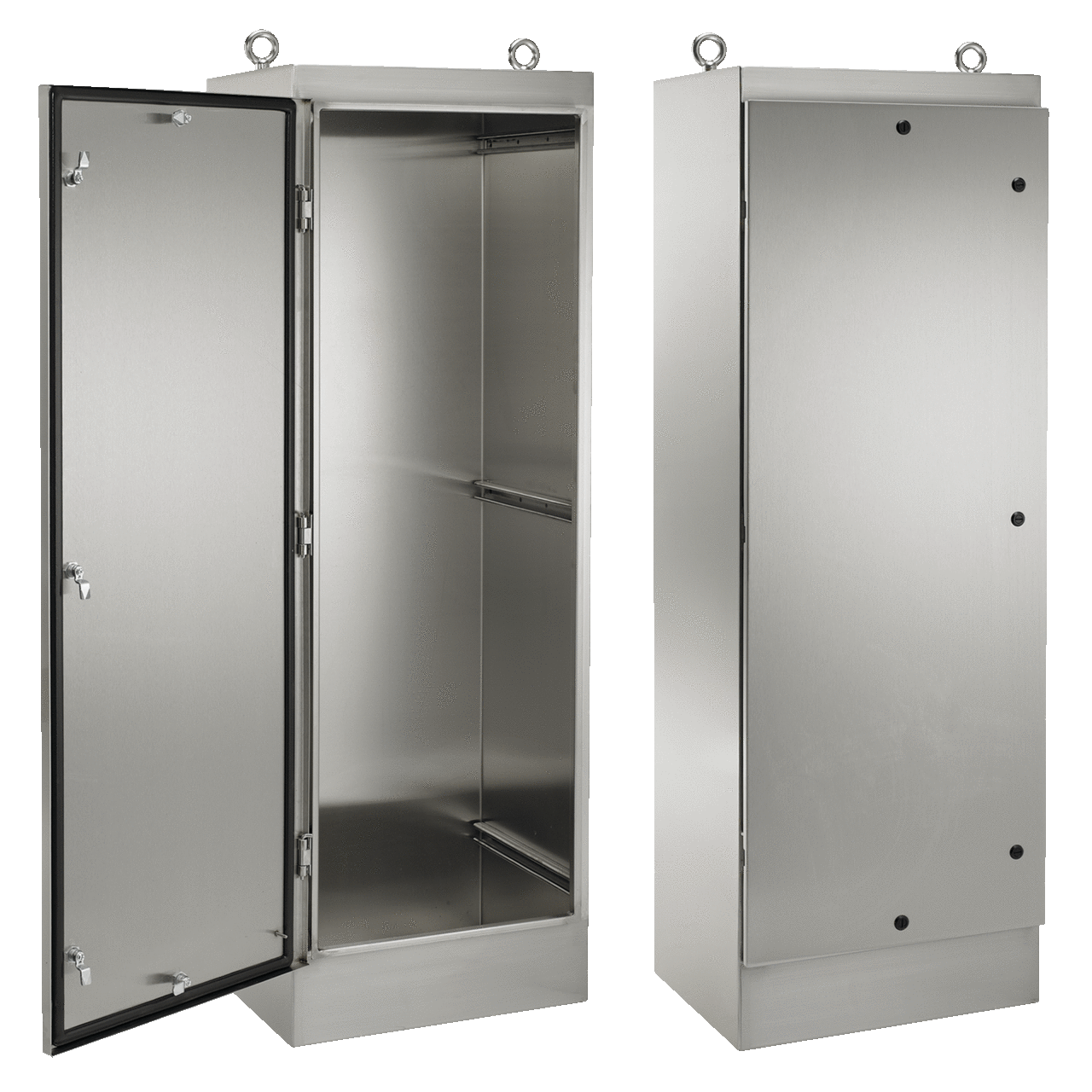 Single-Door Freestand Type 4X 1/4-Turn Latches, 72x36x24, Brushed, SS304