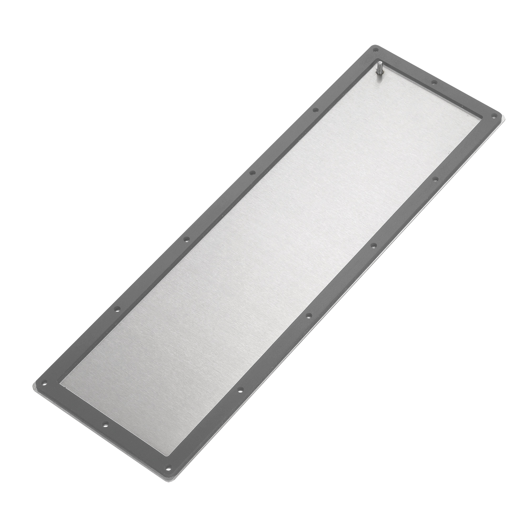 Gland Plate, Type 4 and 12, 12 Gauge, 14.98x7.23, Gray, Steel