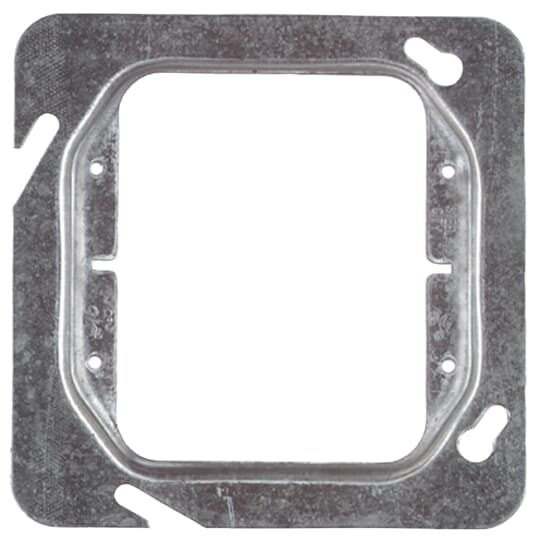 Single Gang Device Cover, 8.3 Cubic Inches, 4-11/16 Inch x 1-1/4 Inch Raised, Pre-Galvanized Steel