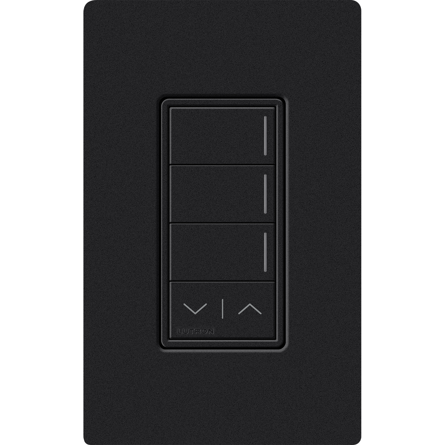 Lutron RadioRA 3 Sunnata RF 3-Button Keypad with Raise/Lower - Midnight