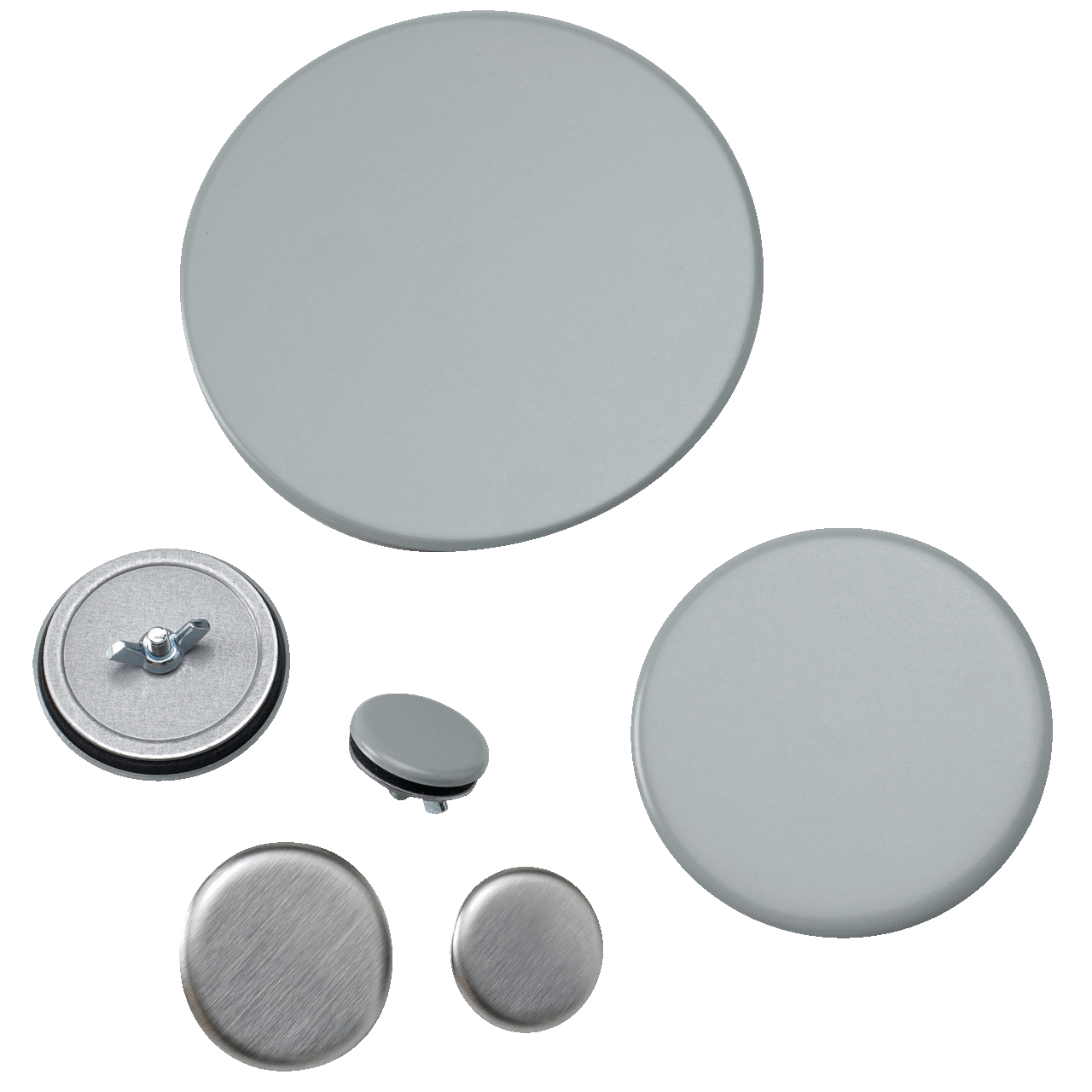 Hol-Sealers Hole Seal, 3.00-inch Diameter, Brushed, Stainless Steel 304
