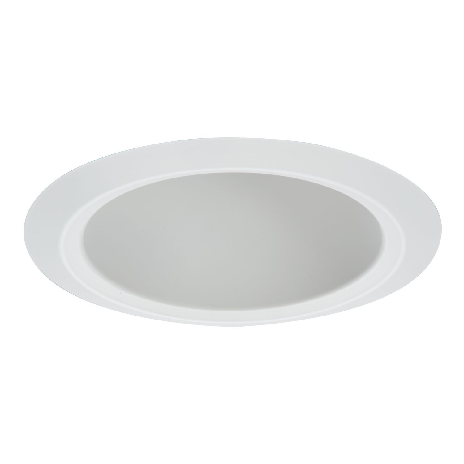 5" Full Cone White Reflector, White Self-Flange Ring