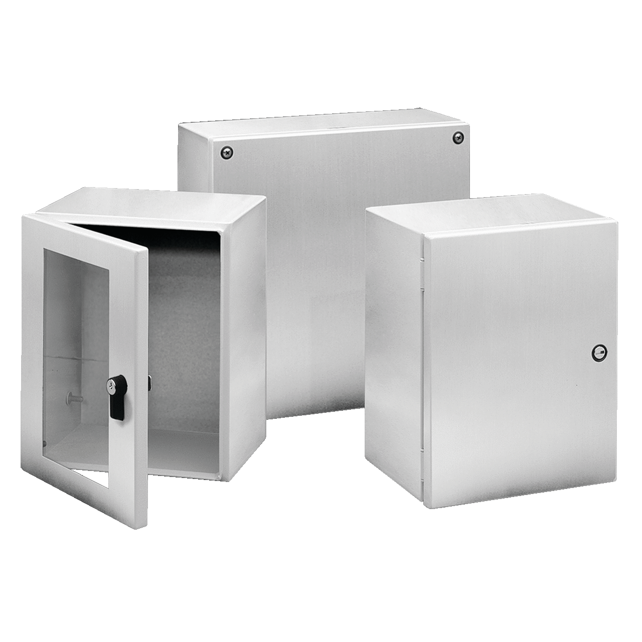InLine Enclosure Screw Cover Type 4X, 300x250x150mm, Brushed, Stainless 316