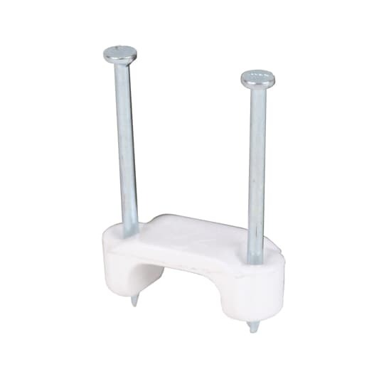 Staples, Cable, Size 1/2 Inch, Plastic, For use with 2-Wire #12 or #14 Romex, UF, and other Non-Metallic Cable, Pack of 5,000