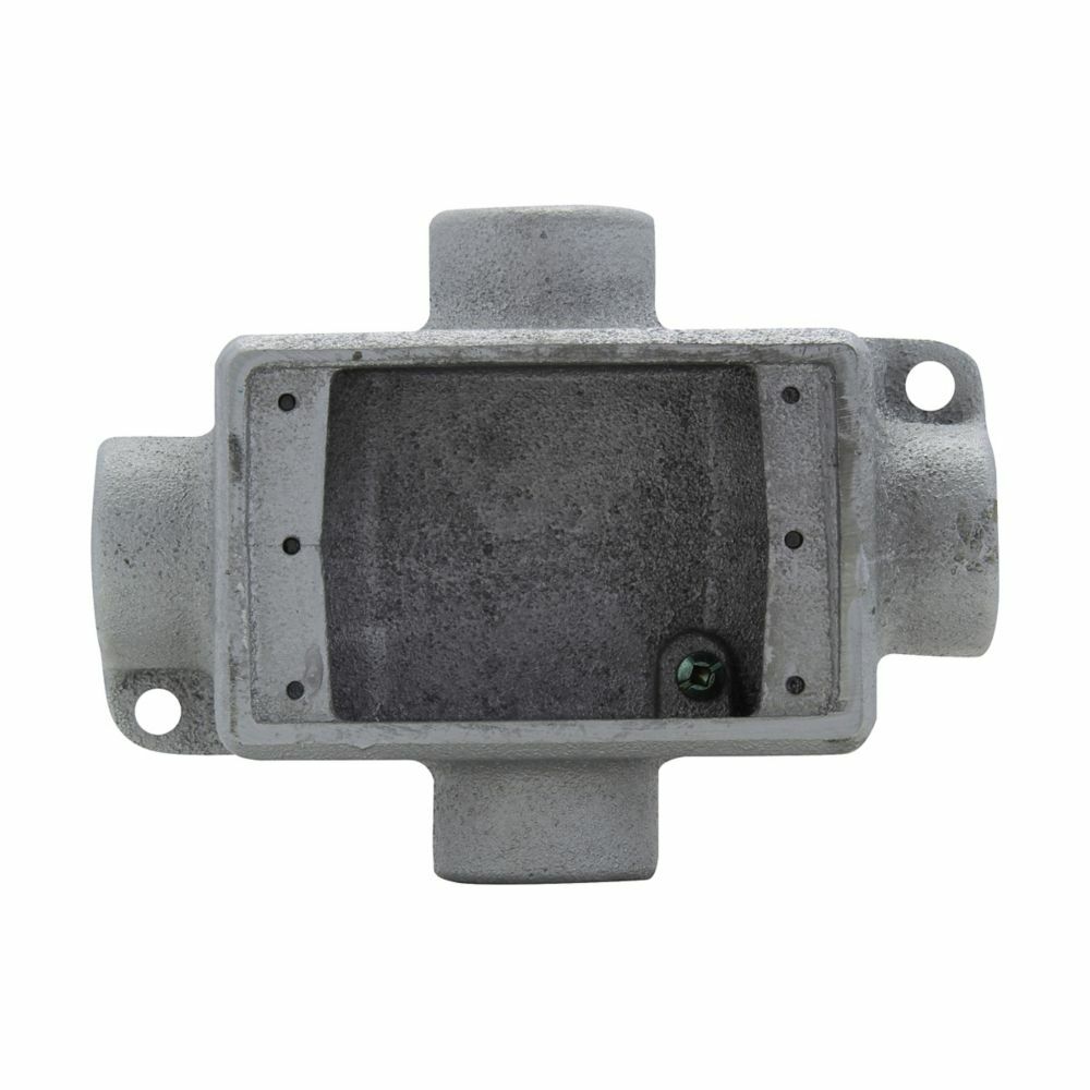 Eaton Crouse-Hinds series Condulet FD device box, Deep, Feraloy iron alloy, Single-gang, X shape, 3/4"
