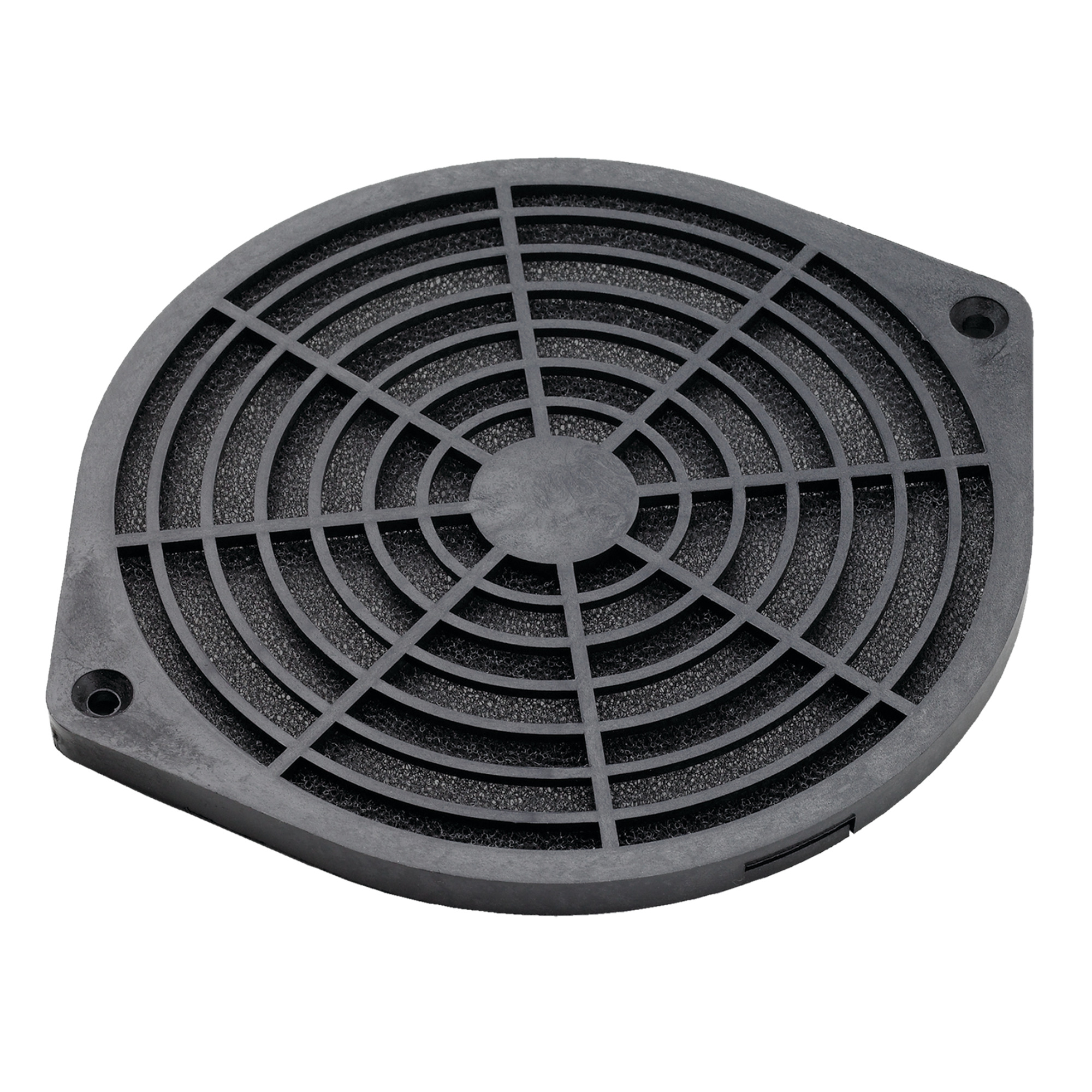 Fan Filter and Finger Guard Kit 6-inch Fans, 7.06x6.38x.31, Black, Plastic