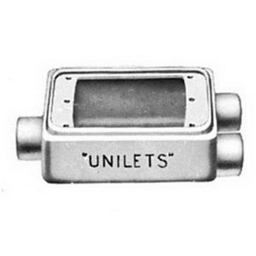 Unilet; Deep Cast Device Box; 2.810 Inch Width x 2.690 Inch Depth x 4.560 Inch Height, Copper Free Aluminum, Epoxy Powder Coated