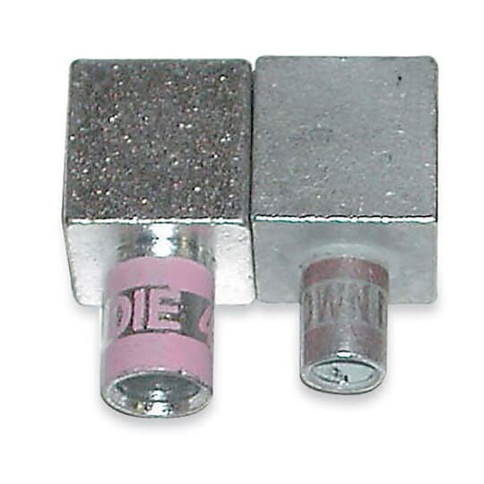 KUBE Female Copper Motor Pigtail Disconnect, Wire Size 1/0 AWG, Body Size 3, Die Color Code Pink