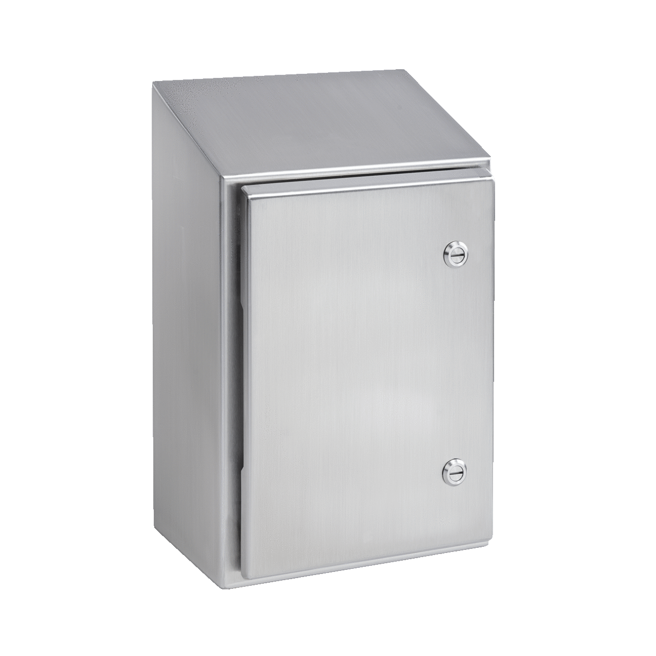 WaterShed Wallmount Sloped Top 1/4-Turn Latch Type 4X, 60x36x16, Brushed, SS 304