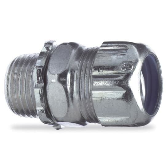Liquidtight Conduit Fitting, Straight 1-1/2 Inch, Non-Insulated Malleable Iron