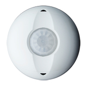 PIR, 360 Degree, Commercial Grade 1500 Square Foot Coverage, Self-Adjusting, Ceiling Mount Occupancy Sensor, True White