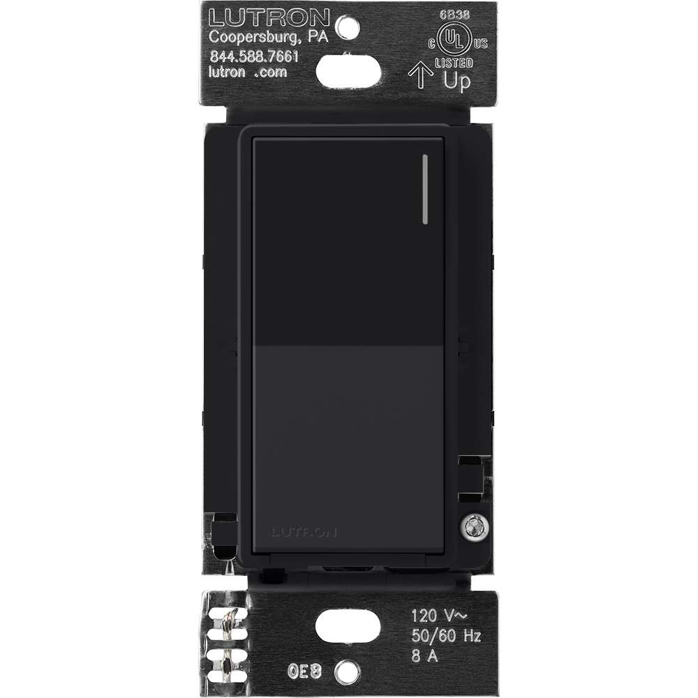 Lutron RadioRA 3 Sunnata RF Neutral Switch, 8A - Midnight