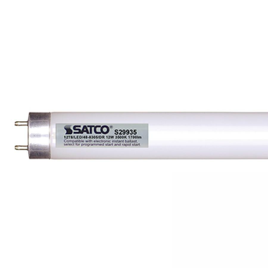 12 Watt T8 LED - Medium Bi-pin Base - 3500K - 50000 Average Rated Hours - 1700 Lumens