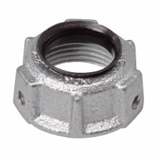 Eaton Crouse-Hinds series throat bushing, Rigid/IMC, Insulated, Malleable iron, 105C, Threaded, 1-1/4"