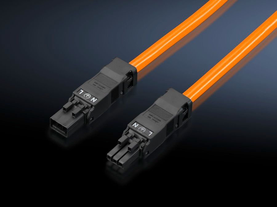 SZ Connection cable, for through-wiring, 3-pole, 100-240 V, L: 1000 mm, UL