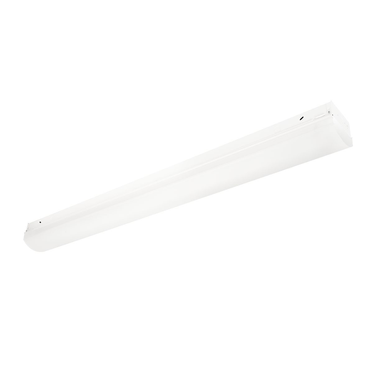 LCL lensed LED striplight, 4 ft, Lens Type: frosted acrylic diffuser, Light Output: 5329 lm, Color Temperature: 3500 K, 80 CRI, Driver type: 0-10V dimming, Voltage Rating: 120-277 V.