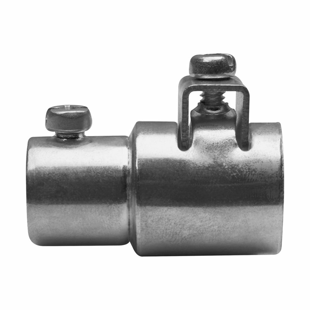Eaton Crouse-Hinds series ACC combination coupling, EMT (set screw) to AC/MC/FMC (saddle clamp), Steel, Combination type, 1/2"-1/2"