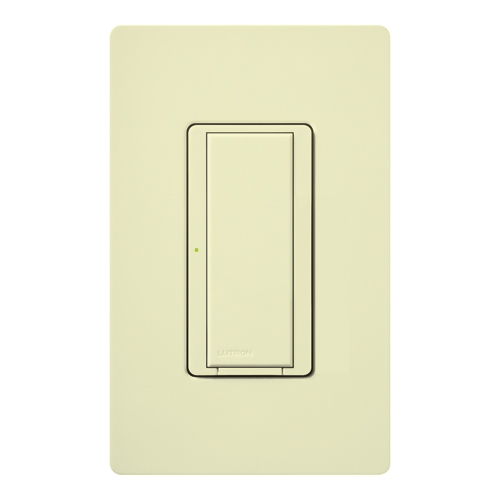 RadioRA 2 Switch, Multi-location/single-pole, neutral required, 120V/8A light or 1/4 HP motor/5.8A motor in almond