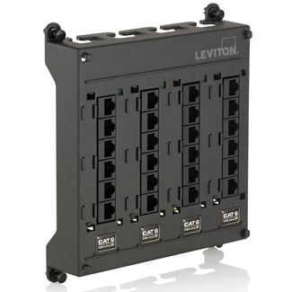 Twist and Mount Patch Panel, 24 CAT 6 Ports