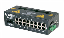 517FX Unmanaged Industrial Ethernet Switch, ST 2km 