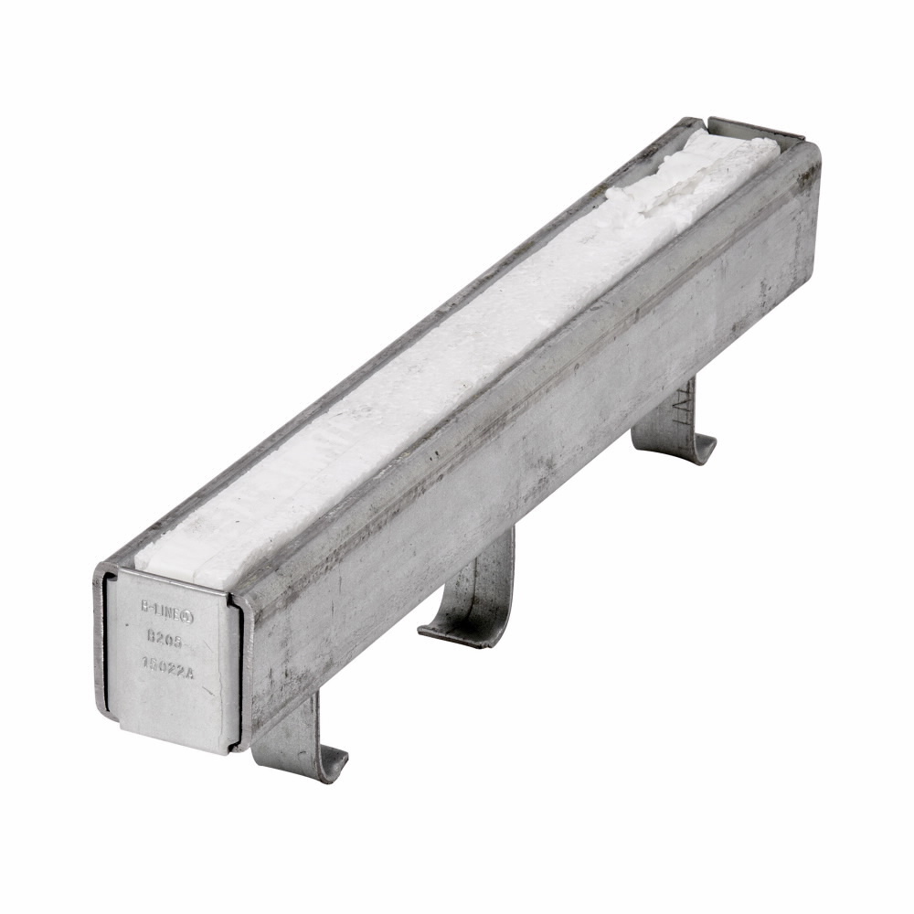 Eaton B-Line series continuous concrete insert for B22 channel, 3.1" H x 240" L x 1.6" W, Steel, 3000 Lbs load cap, Pre-galvanized, 12 gauge