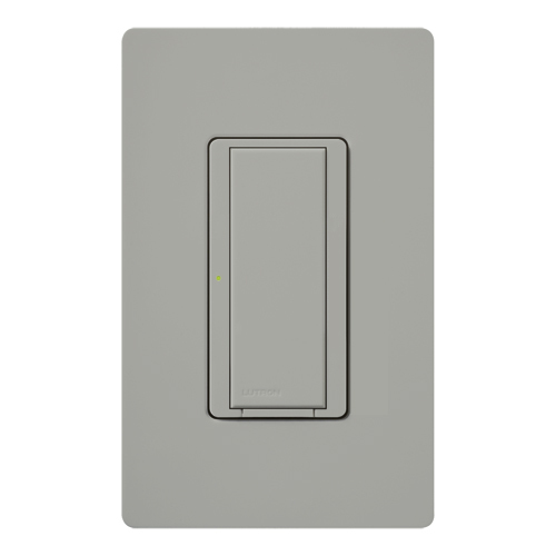 RadioRA 2 Switch, Multi-location/single-pole, neutral required, 120V/8A light or 1/4 HP motor/5.8A motor in gray