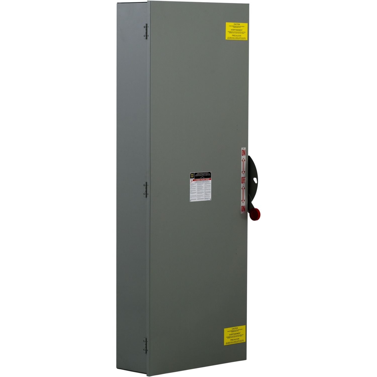 Safety switch, double throw, non fusible, 3 pole, 3 wire, 600VAC, 250VDC, 600A, Type 3R